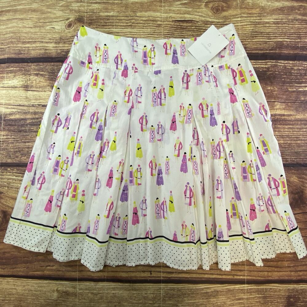 Liz Claiborne Skirt Size 16 Pleated White Barbiecore Office Siren Classy - Picture 1 of 8
